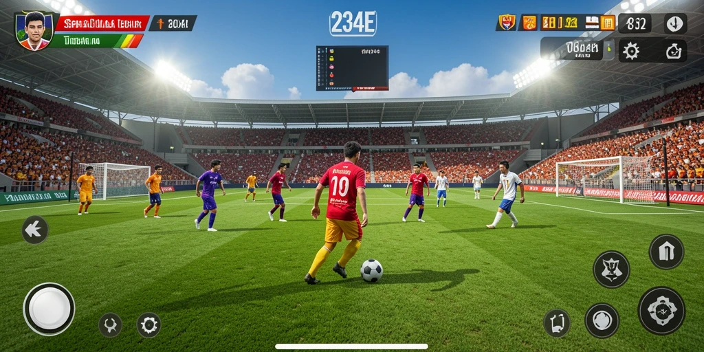 Tampilan seru dari gameplay menyenangkan di 234E.