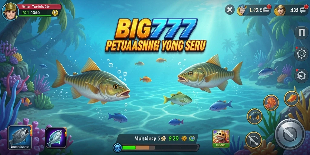Tampilkan gameplay seru memancing dengan beragam ikan.