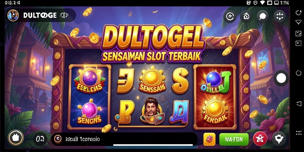 Gameplay menarik DULTOGEL dengan gulungan berputar dan bonus besar.