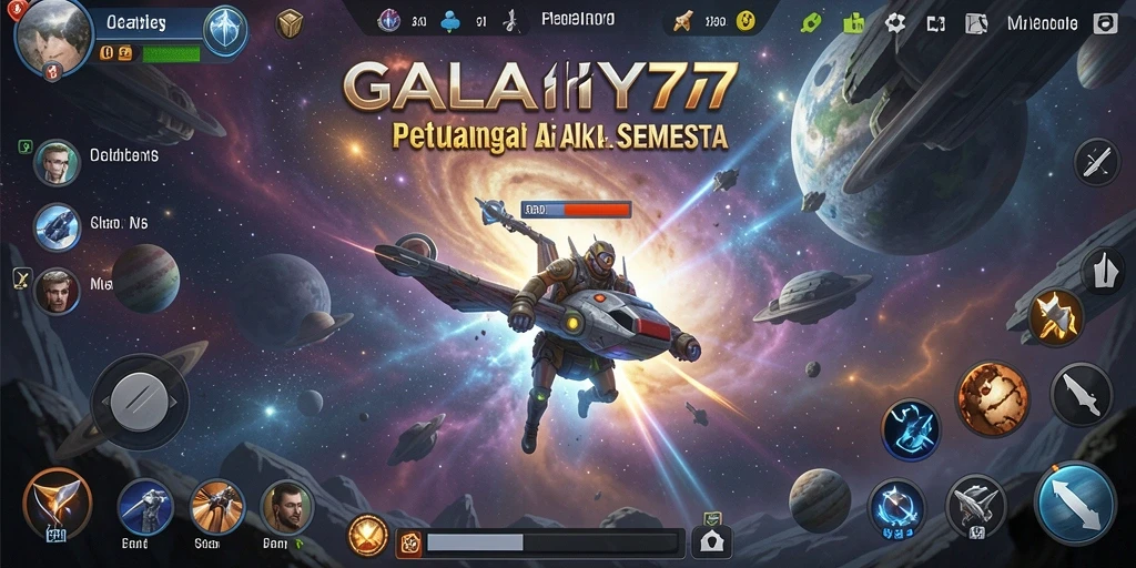 Tangkapan layar seru dari gameplay dinamis GALAXY77.
