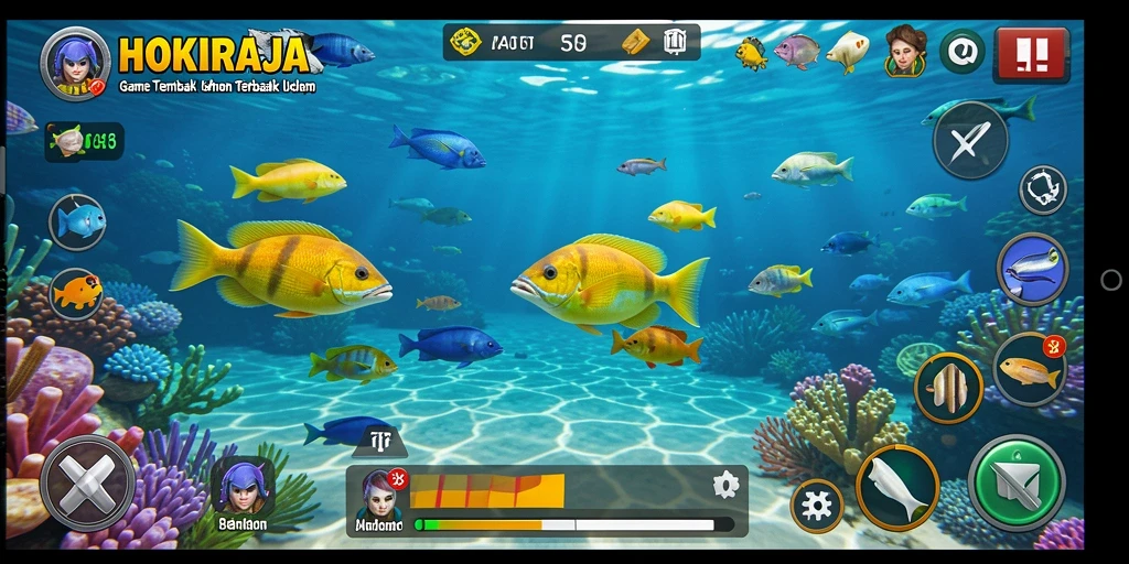 Gameplay menarik Tembak Ikan di HOKIRAJA.