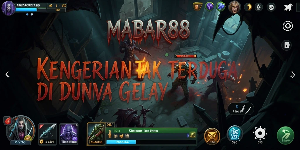 Gameplay menegangkan MABAR88 dengan kegelapan yang mengintimidasi.