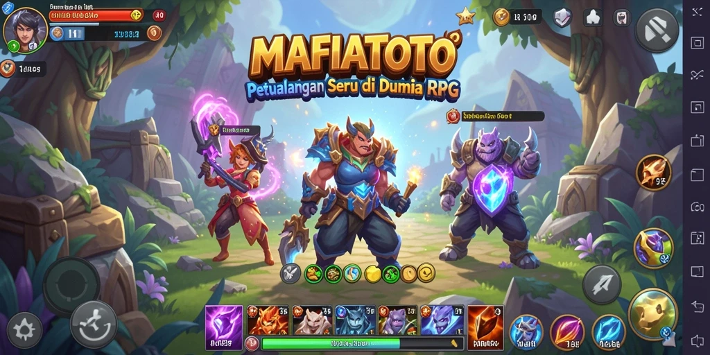 Tampilan gameplay seru MAFIATOTO di dunia RPG.