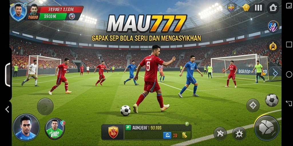 Tangkapan layar utama MAU777 menunjukkan momen seru dalam permainan sepak bola.