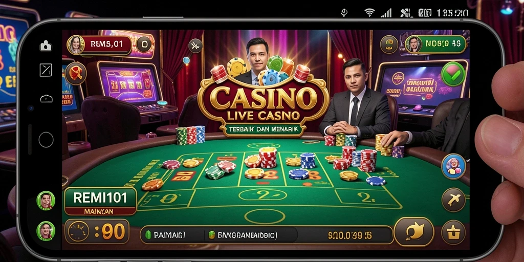 Gameplay Live Casino yang seru dan interaktif di REMI101.