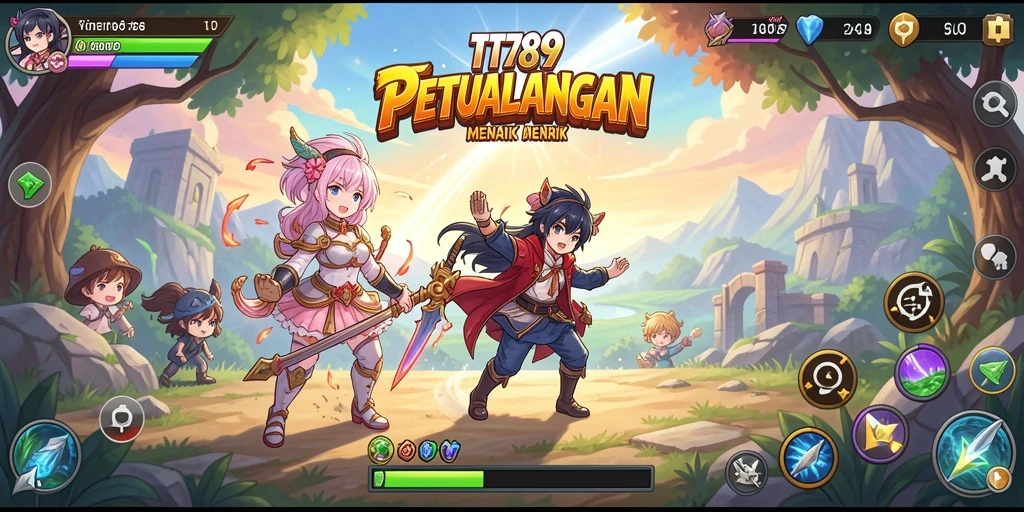 Gameplay seru di dunia Anime yang penuh aksi.